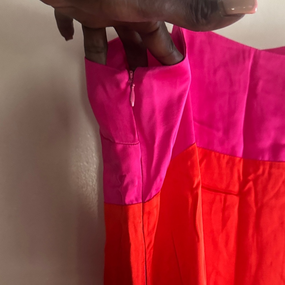 Elegant Red and Pink Maxi Dress - Picture 4 of 4